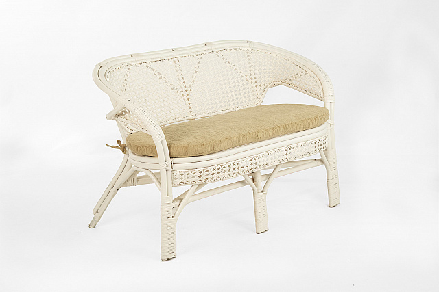 Диван Пеланги двухместный 02/15 (белый )