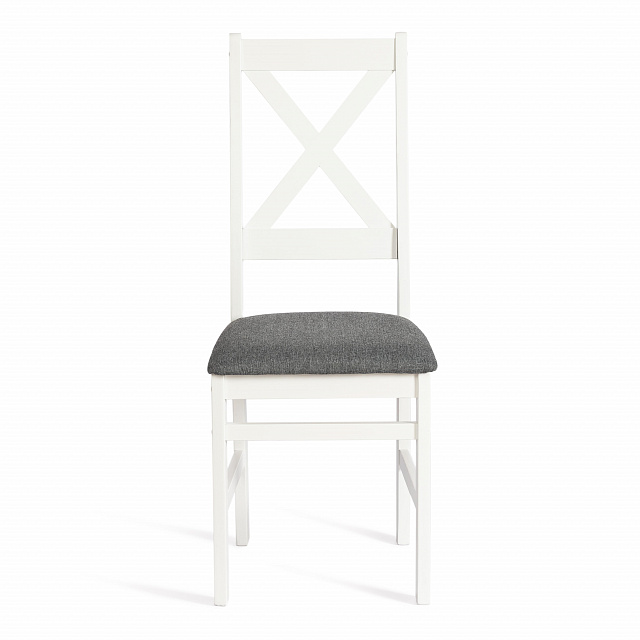 Стул CROSSMAN white/велюр темно-серый
