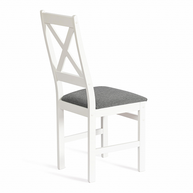 Стул CROSSMAN white/велюр темно-серый